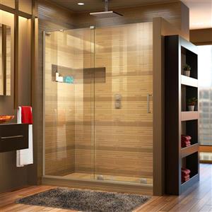 DreamLine Mirage-X Sliding Shower Door - 60-in - Nickel