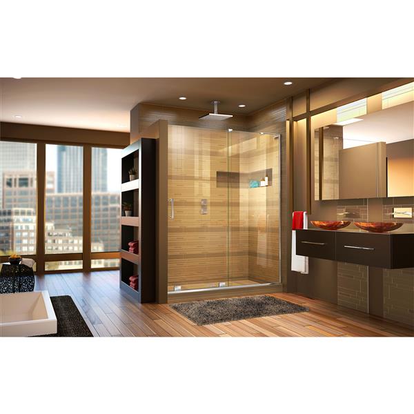 DreamLine Mirage-X Sliding Shower Door - 60-in - Chrome