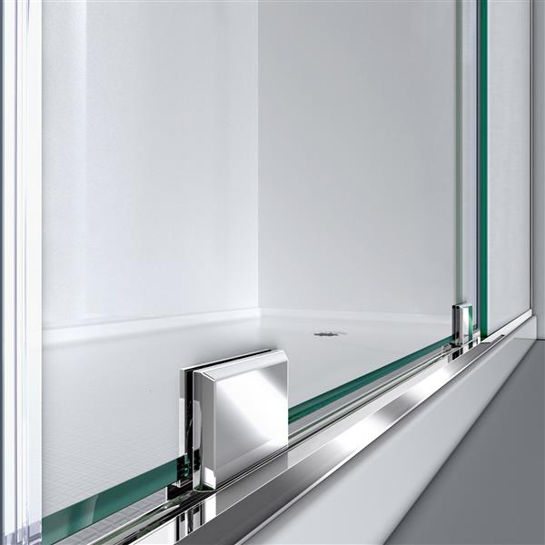 DreamLine Mirage-X Sliding Shower Door - 60-in x 72-in - Chrome