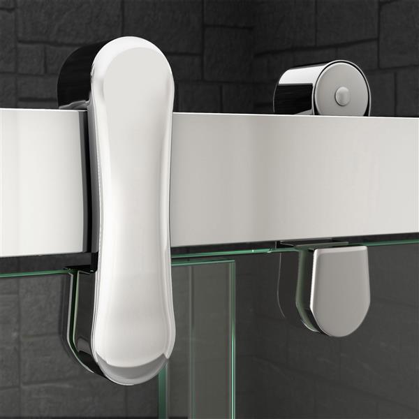 DreamLine Cavalier Shower Door - 60-in x 77.38-in - Stainless steel