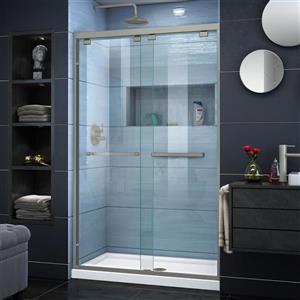 DreamLine Encore Sliding Shower Door - 48-in x 76-in - Nickel