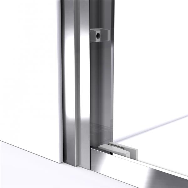 DreamLine Duet Sliding Shower Door - 60-in x 72-in - Chrome