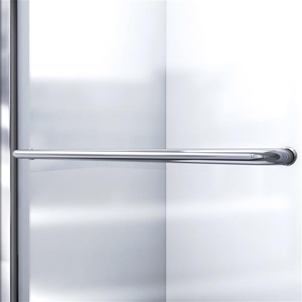 Porte de douche coulissante Infinity-Z par DreamLine 60 po x 72 po chrome