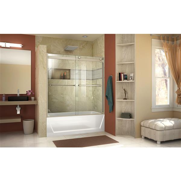 Dreamline Essence H Shower Door 60 X 60 Glass Nickel Shdr