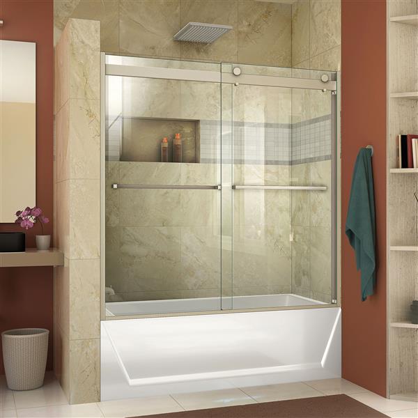 Dreamline Essence H Shower Door 60 X 60 Glass Nickel