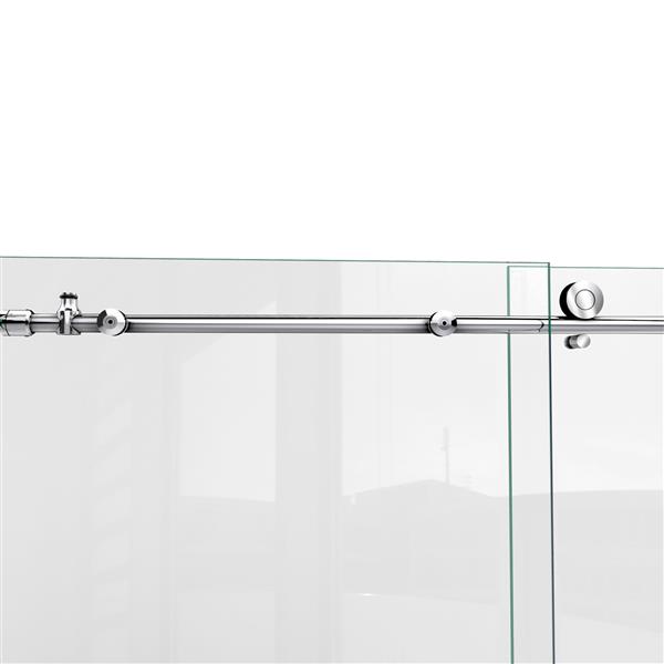 Dreamline Enigma X Shower Door 59 In X 62 In Glass Stainless