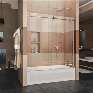 DreamLine Enigma-X 55-59 po W Porte de baignoire - Brillant