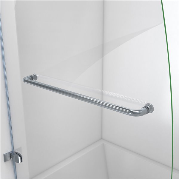 DreamLine Aqua Uno Shower Door - 34.31-in x 58-in - Glass - Chrome