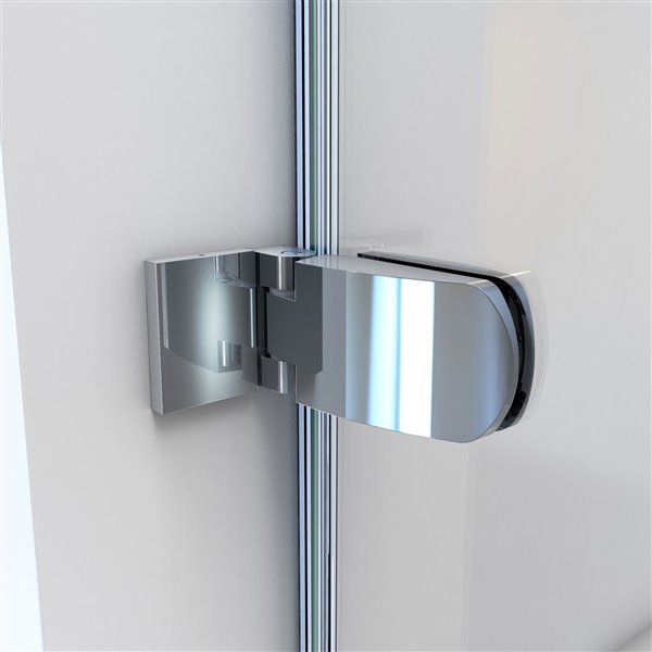 DreamLine Aqua Uno Shower Door - 34.31-in x 58-in - Glass - Chrome