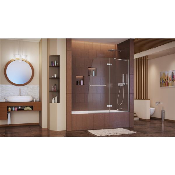 DreamLine Aqua Ultra Shower Door - 48-in x 58-in - Glass - Chrome