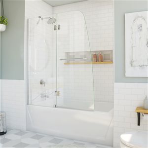 DreamLine Aqua Shower Door - 48.44-in x 58-in - Glass - Chrome