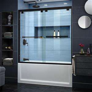 DreamLine Encore 60-in x 58-in Glass/Black Shower Door