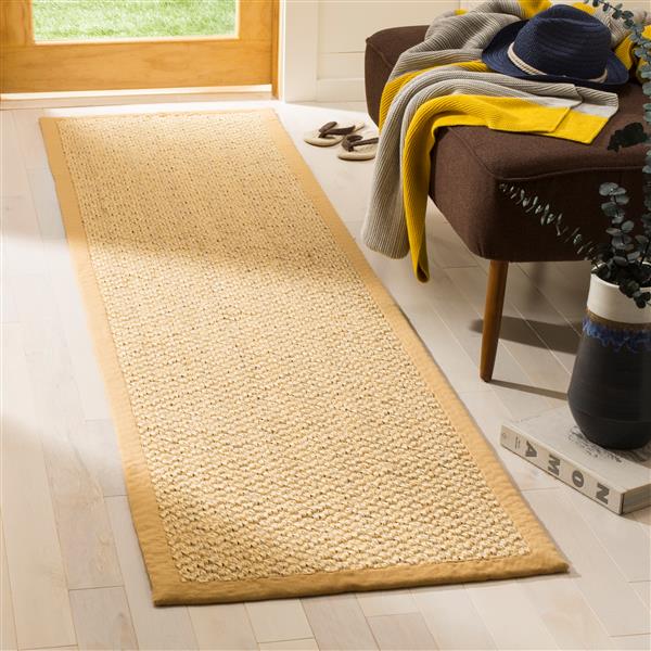 Safavieh Natural Fiber Solid Rug - 2-ft x 8-ft - Maize