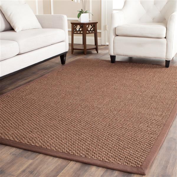 Safavieh Natural Fiber Solid Rug - 3-ft x 5-ft - Chocolate