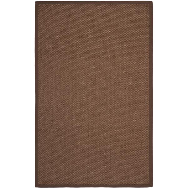 Safavieh Natural Fiber Solid Rug - 3-ft x 5-ft - Chocolate