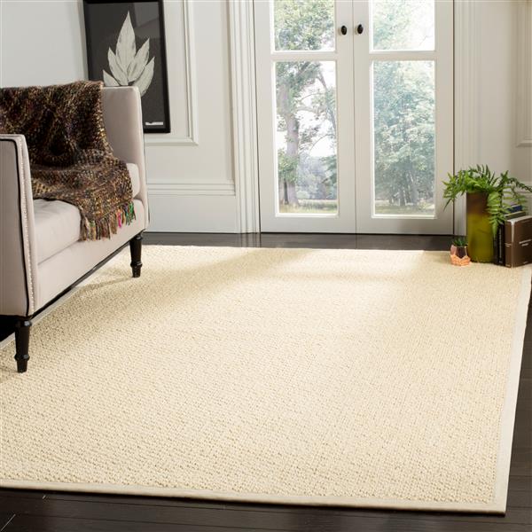 Safavieh Natural Fiber Solid Rug - 8-ft x 11-ft - Creme