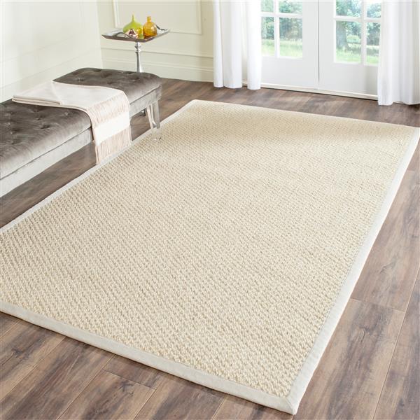 Safavieh Natural Fiber Solid Rug - 8-ft x 11-ft - Creme