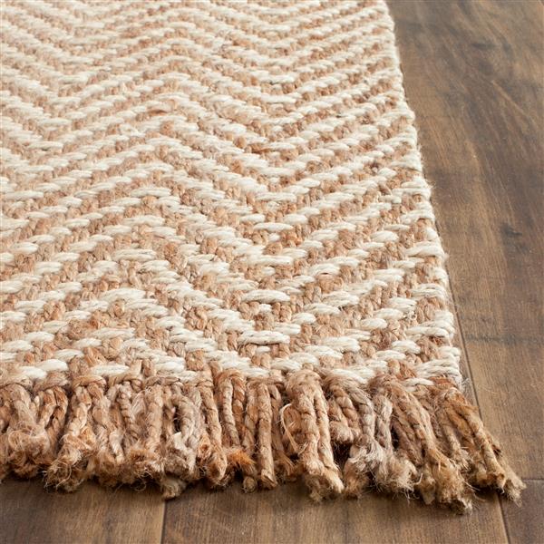 Safavieh Natural Fiber Solid Rug - 2-ft x 8-ft - Bleach/Natural