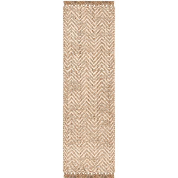 Safavieh Natural Fiber Solid Rug - 2-ft x 8-ft - Bleach/Natural