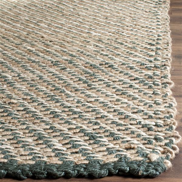 Safavieh Natural Fiber Solid Rug - 3-ft x 5-ft - Blue/Natural