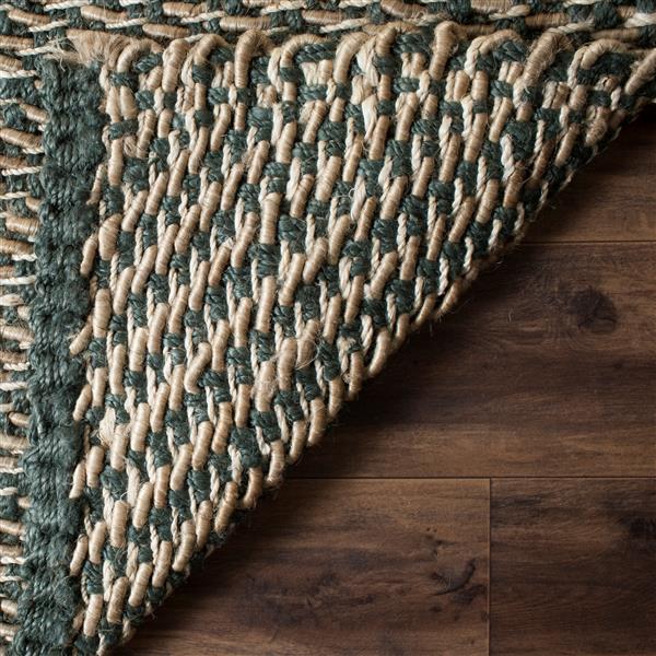 Safavieh Natural Fiber Solid Rug - 3-ft x 5-ft - Blue/Natural