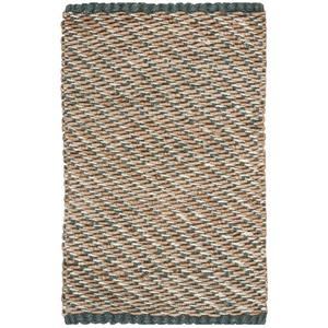 Safavieh Natural Fiber Solid Rug - 3-ft x 5-ft - Blue/Natural