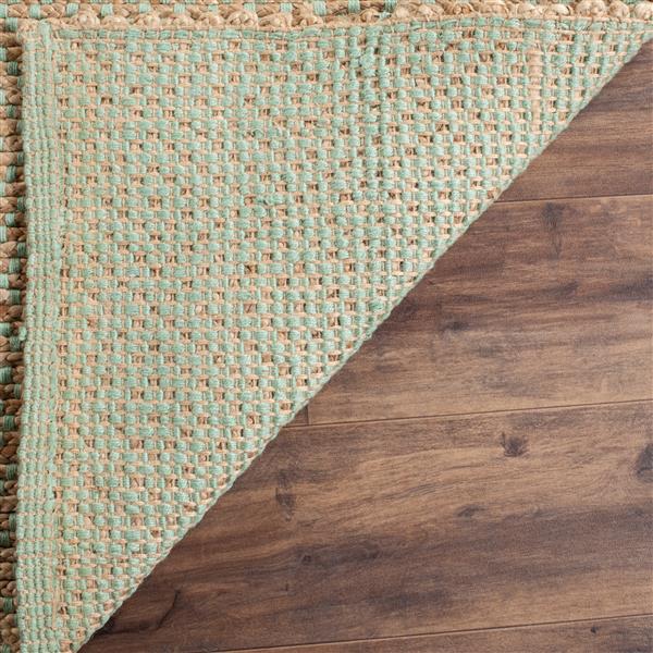 Safavieh Natural Fiber Solid Rug - 4-ft x 6-ft - Natural/Green