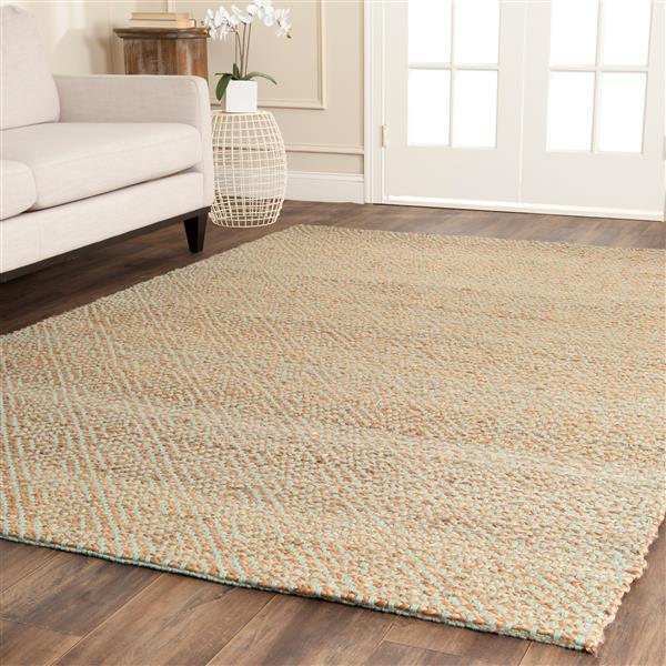 Safavieh Natural Fiber Solid Rug - 4-ft x 6-ft - Natural/Green