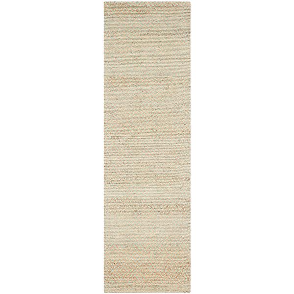 Safavieh Natural Fiber Solid Rug - 2-ft x 8-ft - Natural/Green