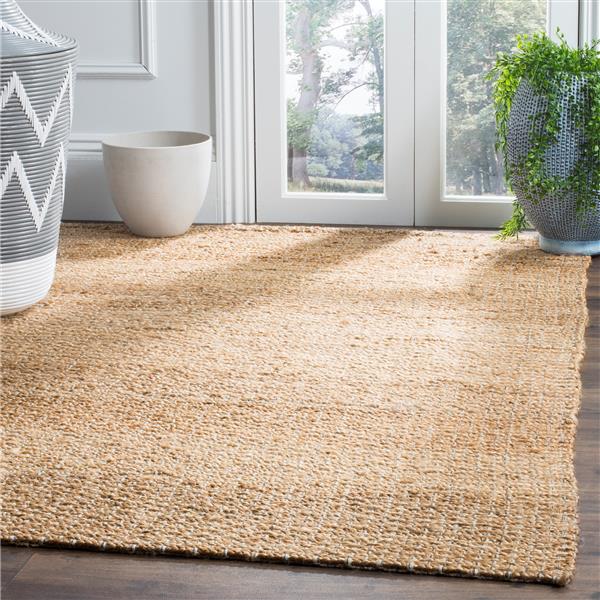 Safavieh Natural Fiber Solid Rug - 2-ft x 4-ft - Light Blue/Natural