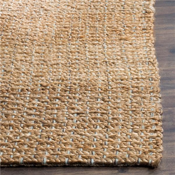 Safavieh Natural Fiber Solid Rug - 2-ft x 4-ft - Light Blue/Natural