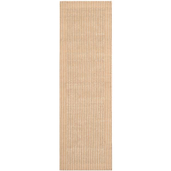 Safavieh Natural Fiber Solid Rug - 2-ft x 8-ft - Ivory/Beige