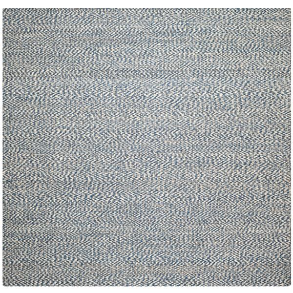 Safavieh Natural Fiber Solid Rug - 4-ft x 4-ft - Blue/Ivory