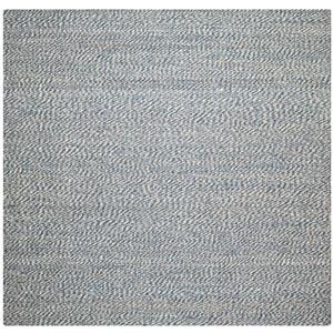 Safavieh Natural Fiber Solid Rug - 4-ft x 4-ft - Blue/Ivory