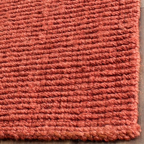 Safavieh Natural Fiber Solid Rug - 2-ft x 6-ft - Rust