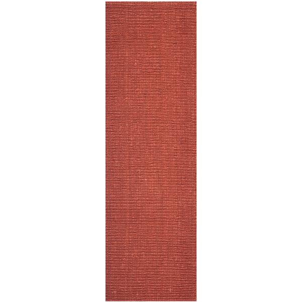 Safavieh Natural Fiber Solid Rug - 2-ft x 6-ft - Rust