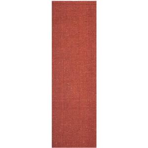 Safavieh Natural Fiber Solid Rug - 2-ft x 6-ft - Rust