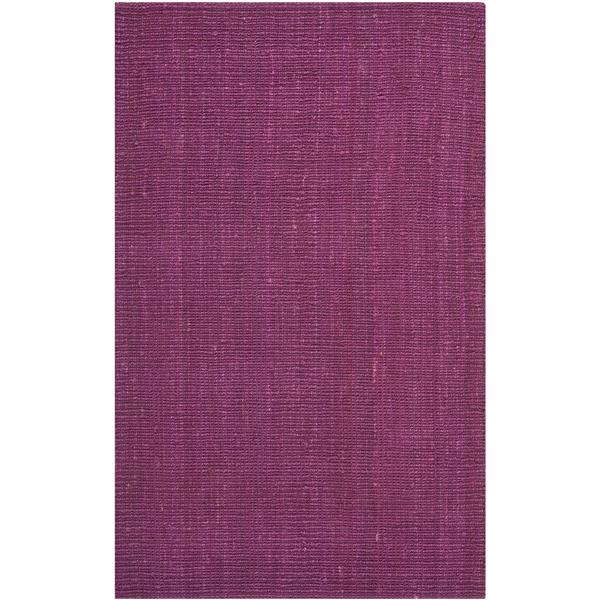 Safavieh Natural Fiber Solid Rug - 4-ft x 6-ft - Purple