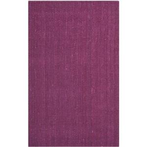 Safavieh Natural Fiber Solid Rug - 4-ft x 6-ft - Purple