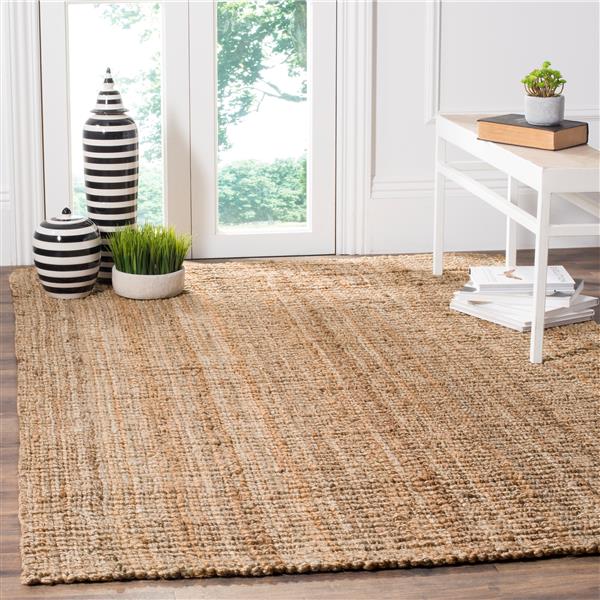 Safavieh Natural Fiber Solid Rug - 4-ft x 6-ft - Natural Brown