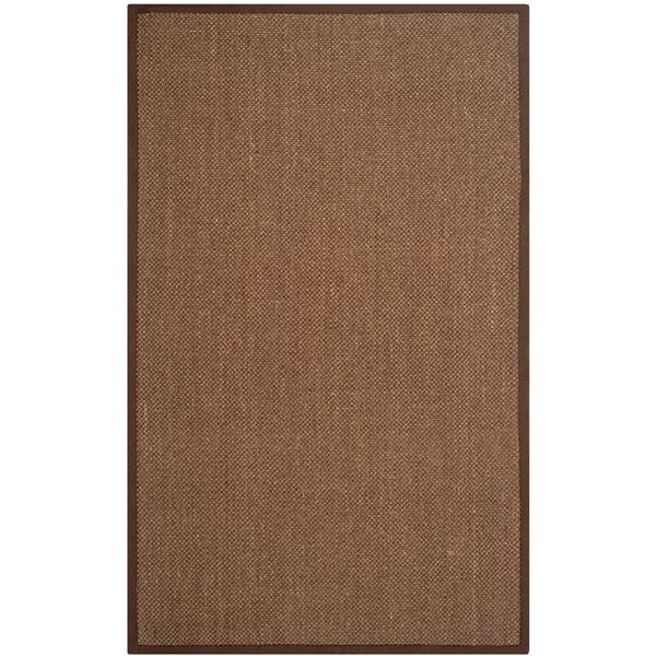 Safavieh Natural Fiber Solid Rug - 4-ft x 6-ft - Brown