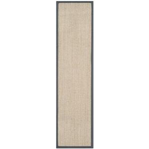 Safavieh Natural Fiber Rug - 2-ft x 8-ft - Marble/Gray