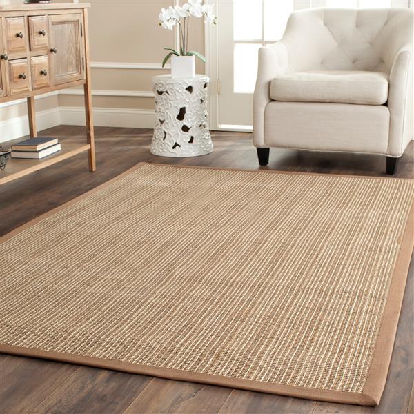 Safavieh Natural Fiber Border Rug - 4-ft x 6-ft - Tan