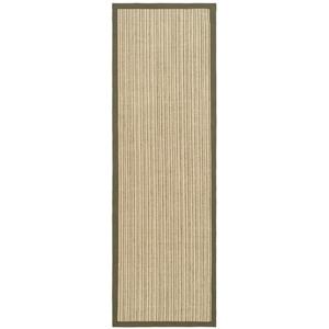 Safavieh Natural Fiber Border Rug - 2-ft x 8-ft - Green