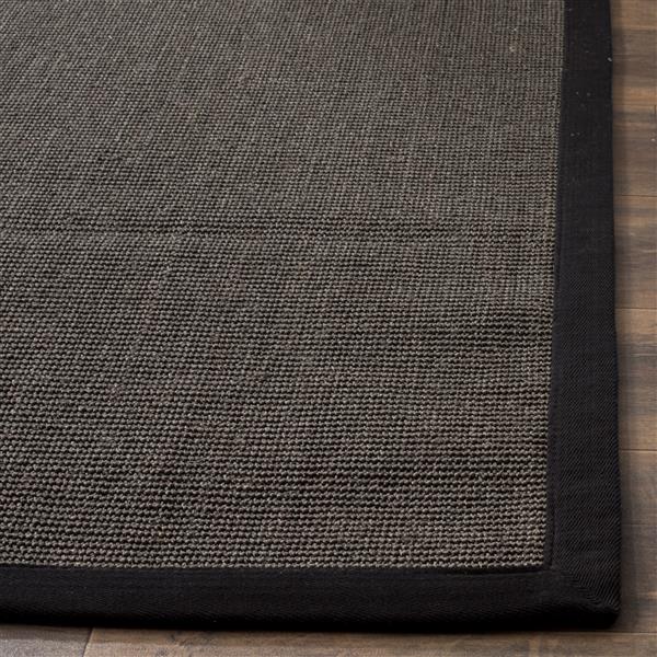 Safavieh Natural Fiber Border Rug - 3-ft x 5-ft - Charcoal