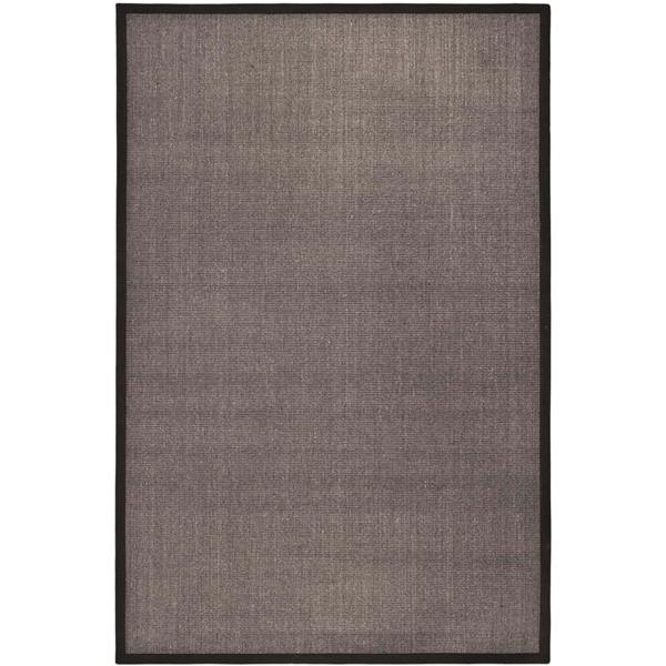 Safavieh Natural Fiber Border Rug - 3-ft x 5-ft - Charcoal