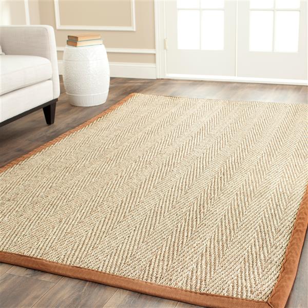 Safavieh Natural Fiber Solid Rug - 4-ft x 6-ft - Natural/Brown