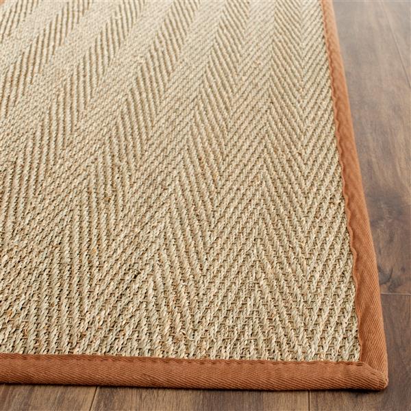 Safavieh Natural Fiber Solid Rug - 4-ft x 6-ft - Natural/Brown