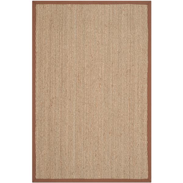 Safavieh Natural Fiber Solid Rug - 4-ft x 6-ft - Natural/Brown