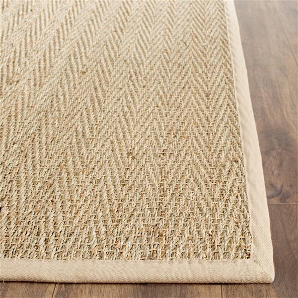 Safavieh Natural Fiber Border Rug - 2-ft x 6-ft - Natural/Beige